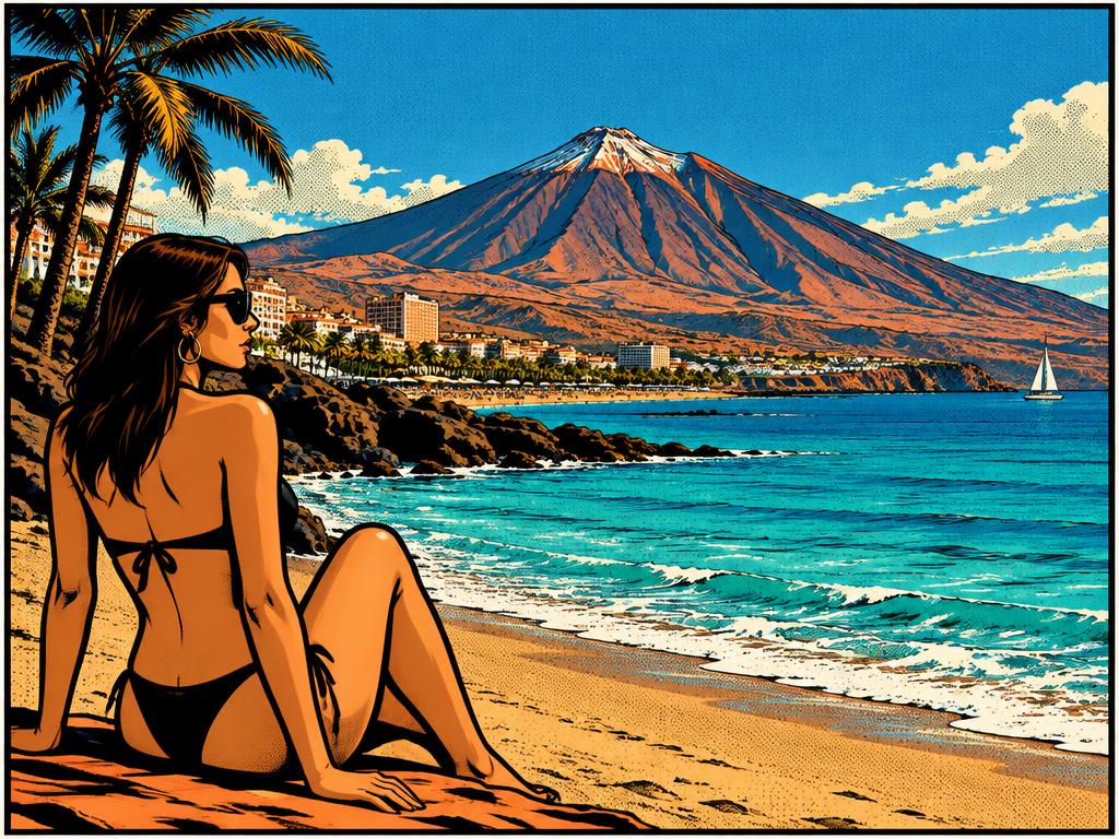 Tenerife comic illustration